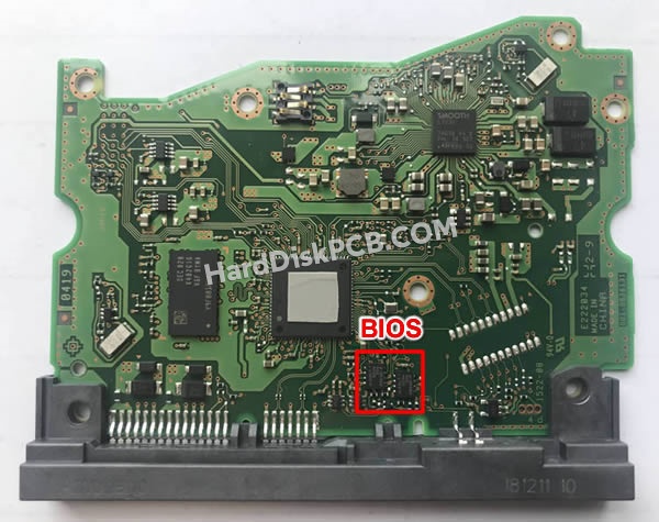 BIOSチップを交換する手順004-0B36131ウエスタンデジタル(WD)製HDDの基板PCB