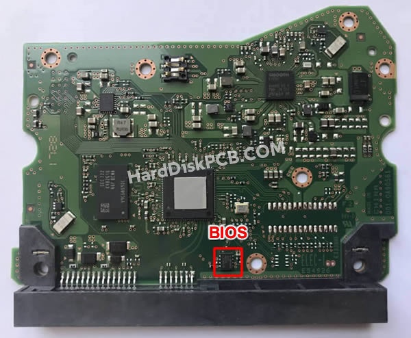 BIOSチップを交換する手順006-0A90561ウエスタンデジタル(WD)製HDDの基板PCB