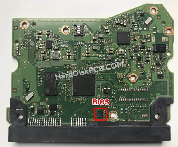 BIOSチップを交換する手順006-0A90701ウエスタンデジタル(WD)製HDDの基板PCB