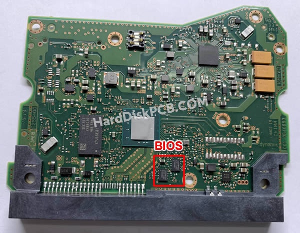 BIOSチップを交換する手順006-0B40880ウエスタンデジタル(WD)製HDDの基板PCB