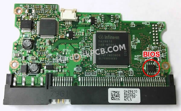 BIOSチップを交換する手順0A29615日立(HITACHI)製HDDの基板PCB