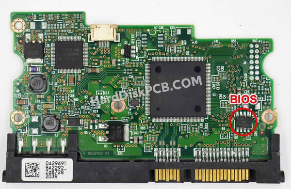 BIOSチップを交換する手順0A29625日立(HITACHI)製HDDの基板PCB