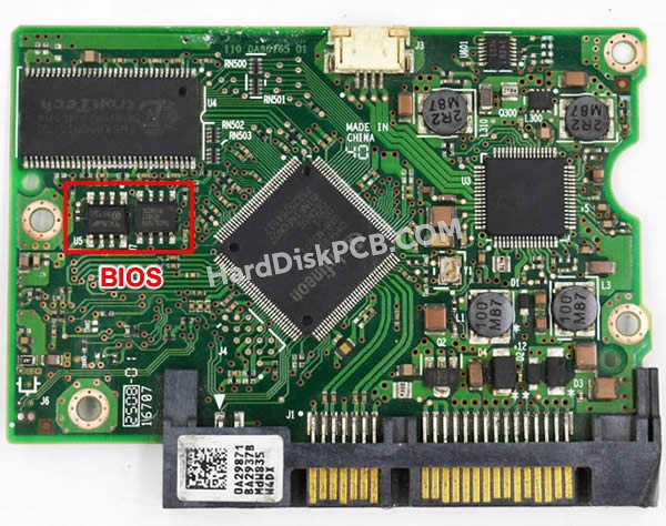 BIOSチップを交換する手順0A56992日立(HITACHI)製HDDの基板PCB