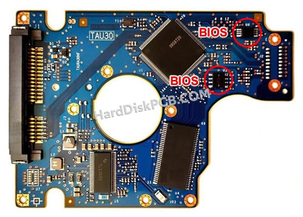 BIOSチップを交換する手順0A58732日立(HITACHI)製HDDの基板PCB