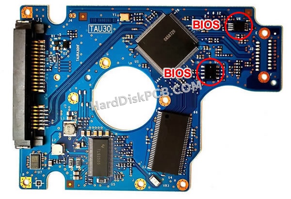 BIOSチップを交換する手順0A58758日立(HITACHI)製HDDの基板PCB