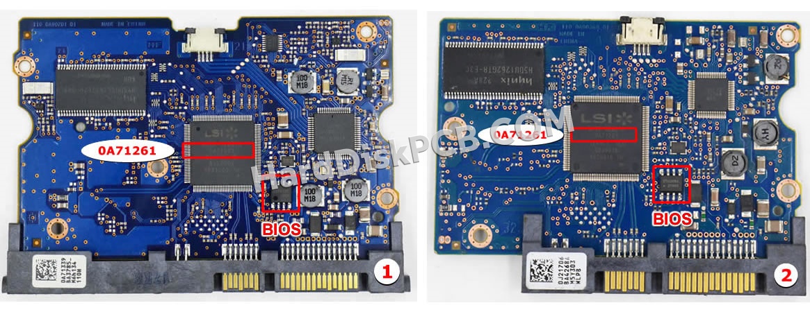 BIOSチップを交換する手順0A71261日立(HITACHI)製HDDの基板PCB
