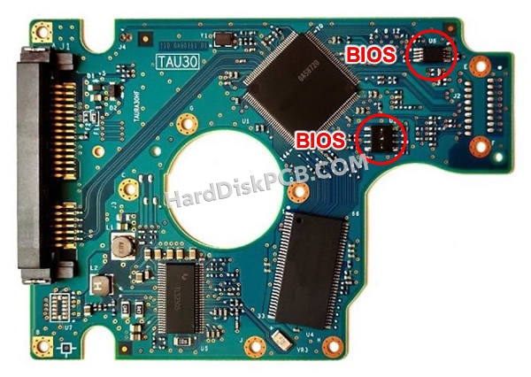 BIOSチップを交換する手順0A71398日立(HITACHI)製HDDの基板PCB
