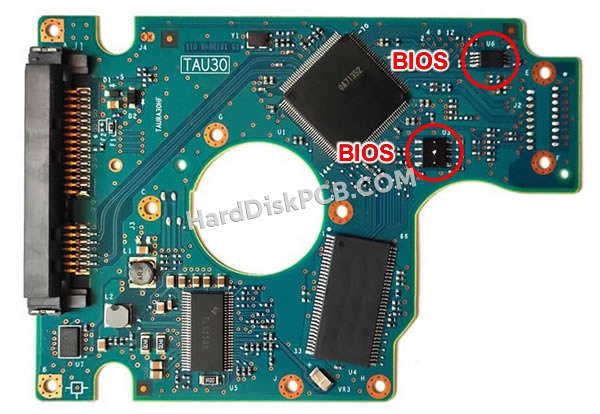 BIOSチップを交換する手順0A71430日立(HITACHI)製HDDの基板PCB