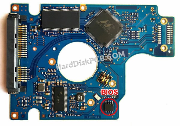 BIOSチップを交換する手順0A75655日立(HITACHI)製HDDの基板PCB