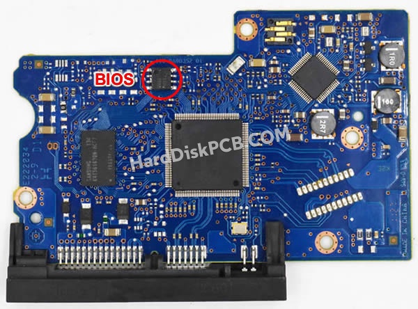 BIOSチップを交換する手順0A90352日立(HITACHI)製HDDの基板PCB