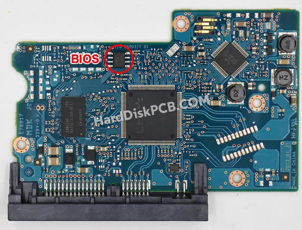 BIOSチップを交換する手順0A90377日立(HITACHI)製HDDの基板PCB