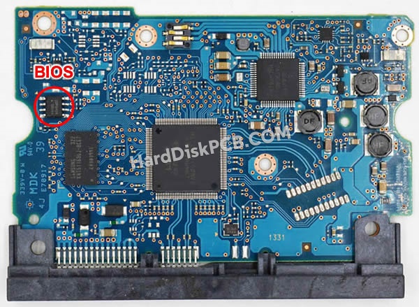 BIOSチップを交換する手順0A90379日立(HITACHI)製HDDの基板PCB