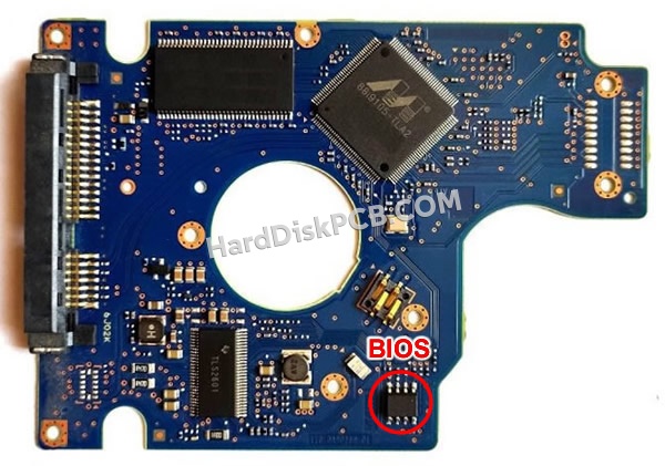 BIOSチップを交換する手順0J11457日立(HITACHI)製HDDの基板PCB