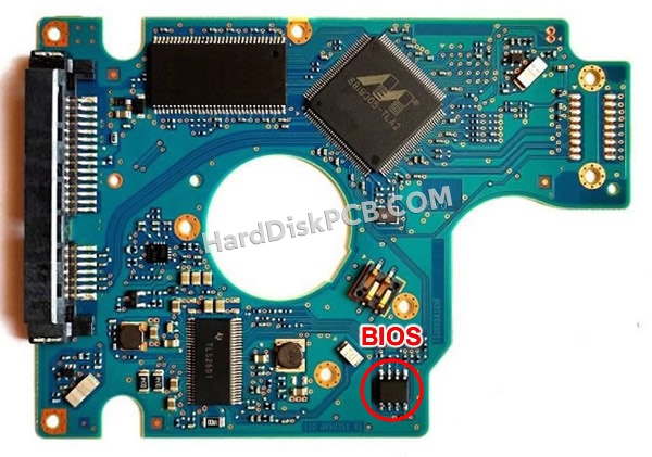 BIOSチップを交換する手順0J14465日立(HITACHI)製HDDの基板PCB