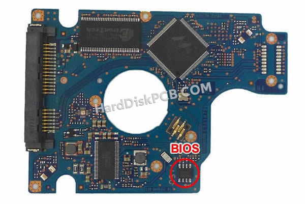 BIOSチップを交換する手順0J21789日立(HITACHI)製HDDの基板PCB