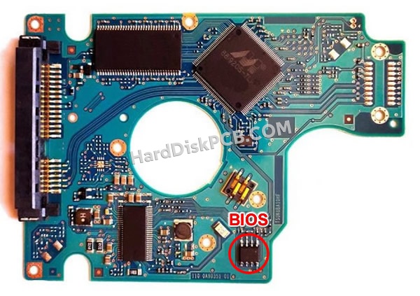 BIOSチップを交換する手順0J21933日立(HITACHI)製HDDの基板PCB