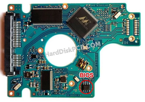 BIOSチップを交換する手順0J24163日立(HITACHI)製HDDの基板PCB