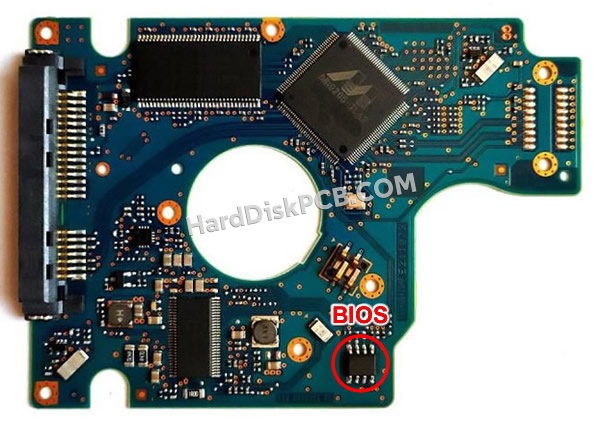 BIOSチップを交換する手順0J24301日立(HITACHI)製HDDの基板PCB