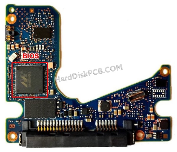 BIOSチップを交換する手順0J24571日立(HITACHI)製HDDの基板PCB