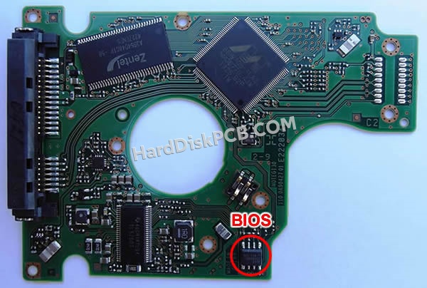 BIOSチップを交換する手順0J34921日立(HITACHI)製HDDの基板PCB