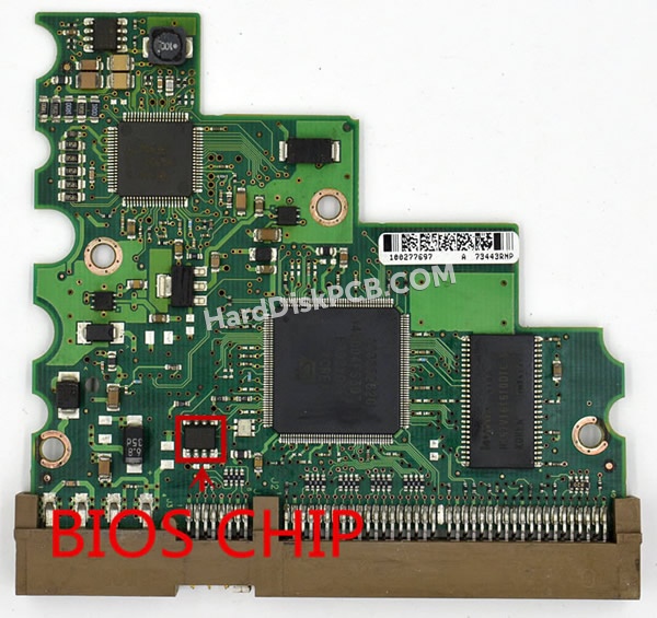 BIOSチップを交換する手順100274360シーゲイト(SEAGATE)製HDDの基板PCB