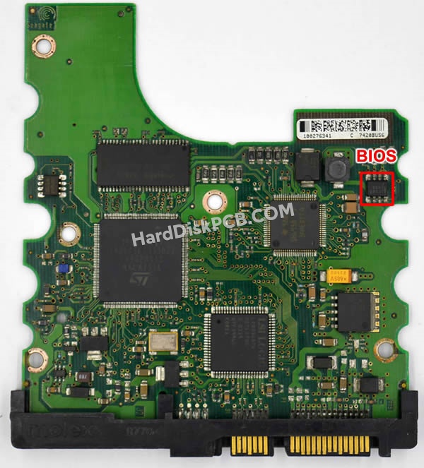 BIOSチップを交換する手順100276340シーゲイト(SEAGATE)製HDDの基板PCB