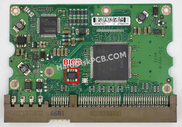 BIOSチップを交換する手順100335401シーゲイト(SEAGATE)製HDDの基板PCB