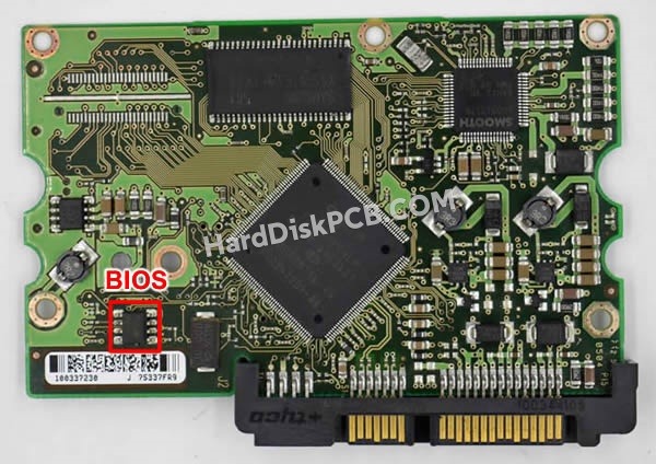 BIOSチップを交換する手順100337233シーゲイト(SEAGATE)製HDDの基板PCB