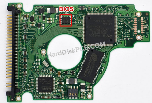 BIOSチップを交換する手順100346102シーゲイト(SEAGATE)製HDDの基板PCB