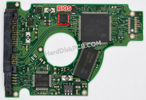 BIOSチップを交換する手順100349359シーゲイト(SEAGATE)製HDDの基板PCB