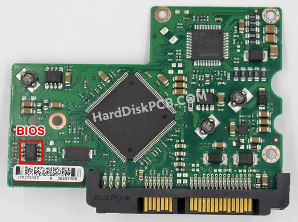 BIOSチップを交換する手順100355589シーゲイト(SEAGATE)製HDDの基板PCB
