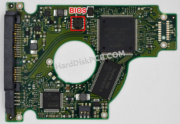 BIOSチップを交換する手順100356818シーゲイト(SEAGATE)製HDDの基板PCB