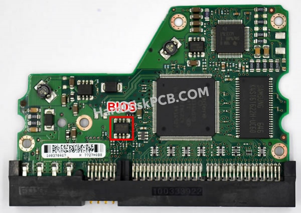BIOSチップを交換する手順100370468シーゲイト(SEAGATE)製HDDの基板PCB