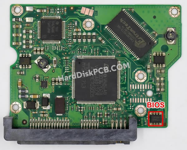 BIOSチップを交換する手順100428473シーゲイト(SEAGATE)製HDDの基板PCB