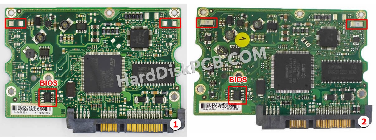 BIOSチップを交換する手順100435196シーゲイト(SEAGATE)製HDDの基板PCB