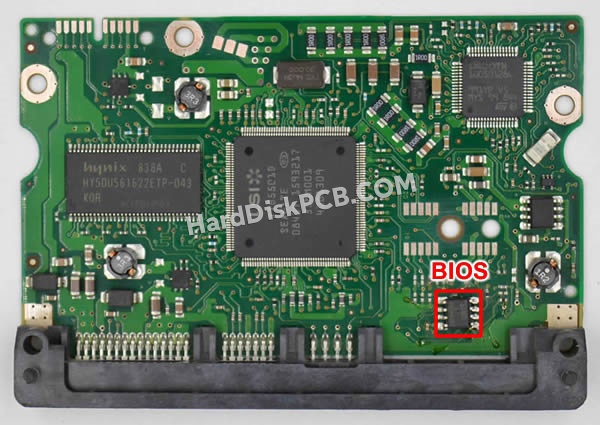 BIOSチップを交換する手順100466725シーゲイト(SEAGATE)製HDDの基板PCB