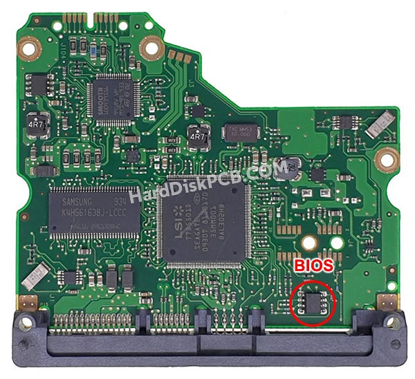 BIOSチップを交換する手順100466824シーゲイト(SEAGATE)製HDDの基板PCB
