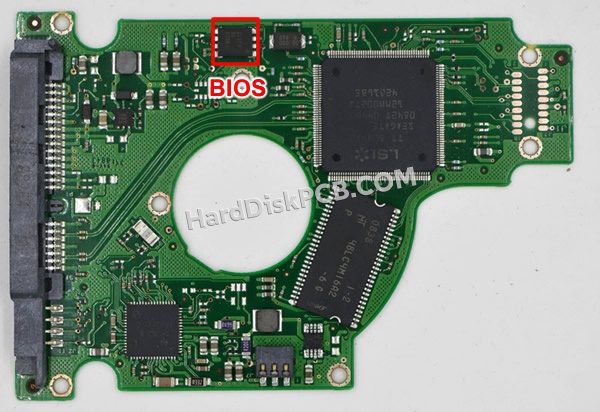 BIOSチップを交換する手順100484444シーゲイト(SEAGATE)製HDDの基板PCB