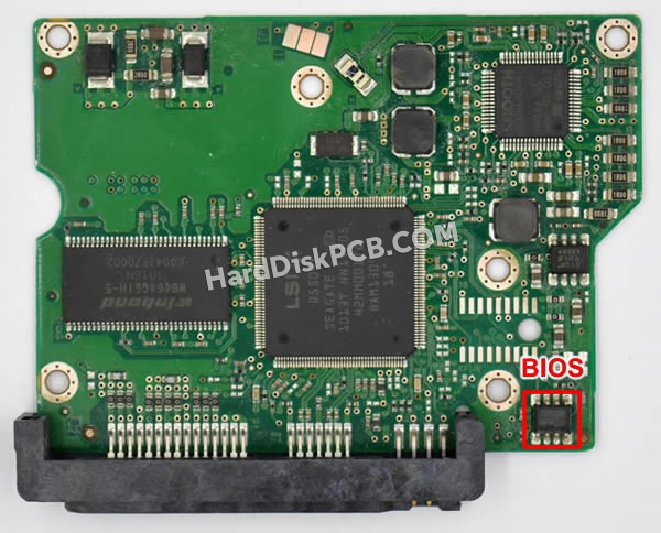 BIOSチップを交換する手順100504364シーゲイト(SEAGATE)製HDDの基板PCB