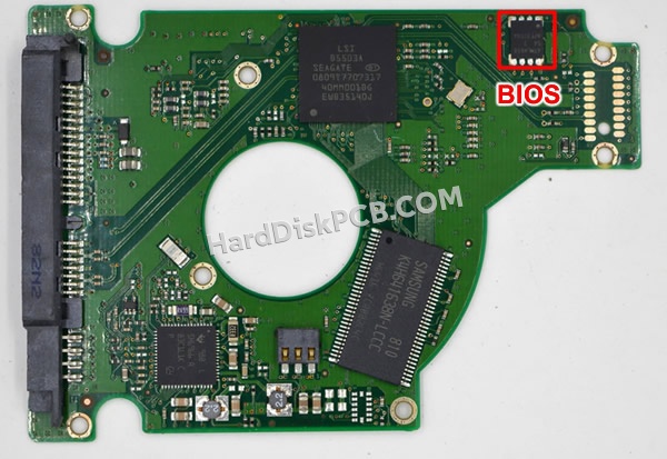 BIOSチップを交換する手順100507727シーゲイト(SEAGATE)製HDDの基板PCB