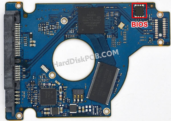 BIOSチップを交換する手順100513229シーゲイト(SEAGATE)製HDDの基板PCB