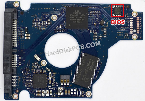 BIOSチップを交換する手順100513491シーゲイト(SEAGATE)製HDDの基板PCB
