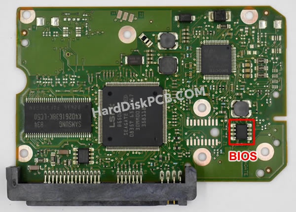 BIOSチップを交換する手順100517995シーゲイト(SEAGATE)製HDDの基板PCB