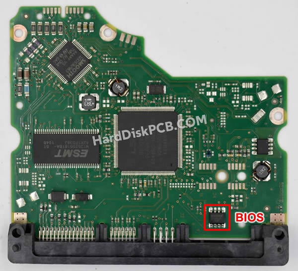 BIOSチップを交換する手順100535537シーゲイト(SEAGATE)製HDDの基板PCB