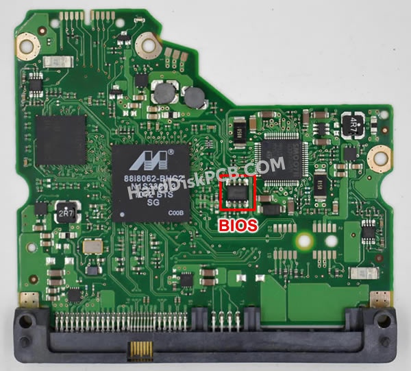 BIOSチップを交換する手順100549571シーゲイト(SEAGATE)製HDDの基板PCB