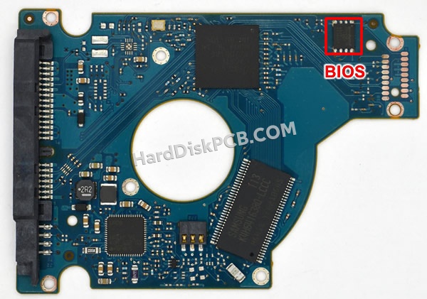 BIOSチップを交換する手順100588584シーゲイト(SEAGATE)製HDDの基板PCB