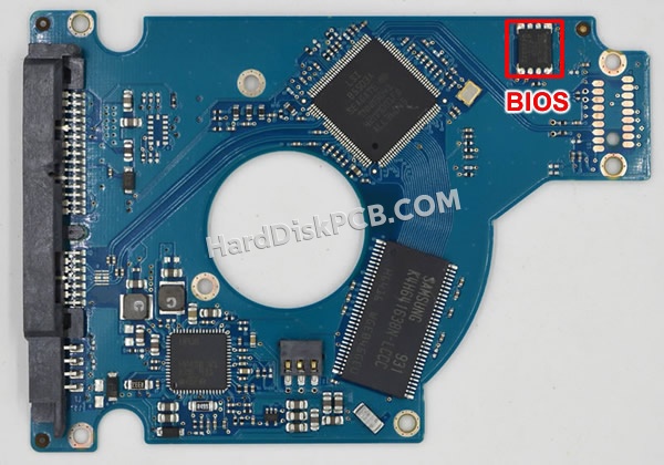 BIOSチップを交換する手順100593393シーゲイト(SEAGATE)製HDDの基板PCB