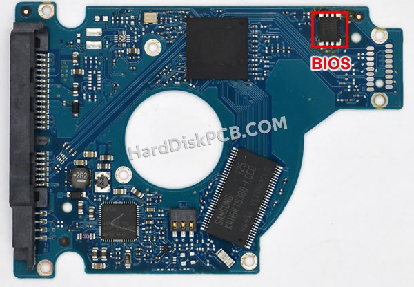 BIOSチップを交換する手順100603256シーゲイト(SEAGATE)製HDDの基板PCB
