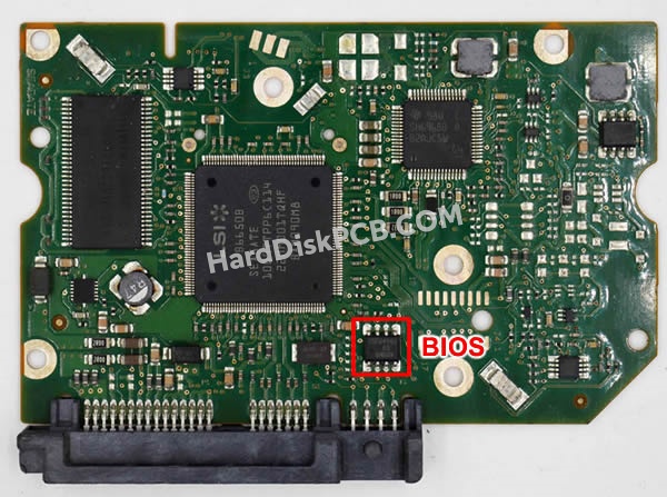 BIOSチップを交換する手順100603470シーゲイト(SEAGATE)製HDDの基板PCB