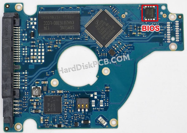 BIOSチップを交換する手順100609264シーゲイト(SEAGATE)製HDDの基板PCB